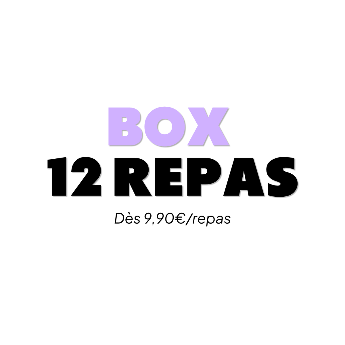 Box 12 repas